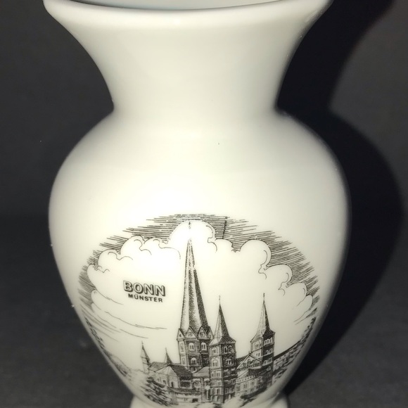 Vintage SCHEDEL Bavaria Germany Porcelain art VASE Building Architecture Design - Picture 7 of 7